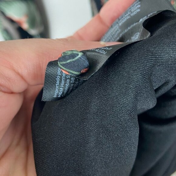 Johanna Ortiz Patterned Dress Flounce Hem Green Size XS H&M Collab Rare Bohemian - Picture 14 of 15